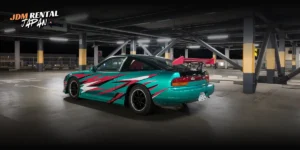 jdm rental japan guide 2026 featuring modified Japanese sports car for driving experience and car culture