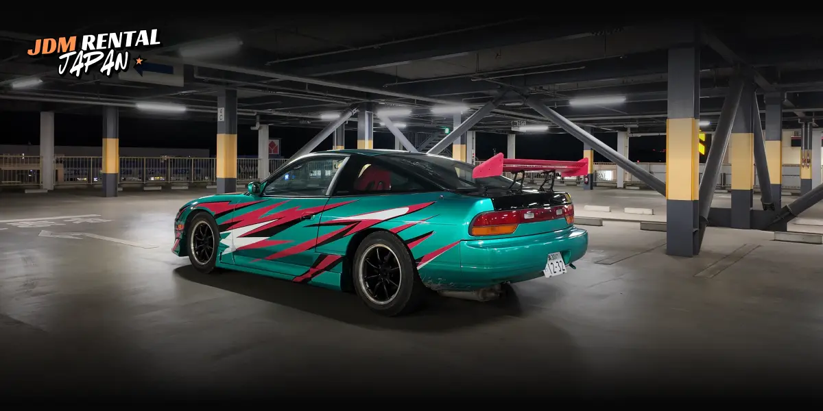 jdm rental japan guide 2026 featuring modified Japanese sports car for driving experience and car culture